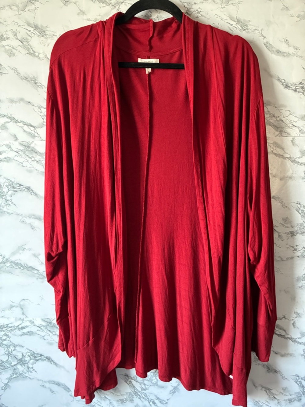 Maurices 4X Rust Open-Front Draped Duster